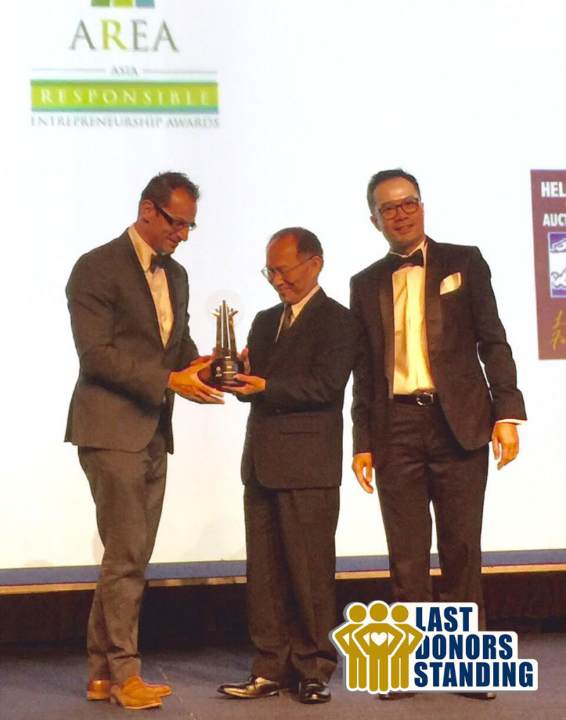 Helping Hand Group wins AREA Award CSR for Last Donors Standing