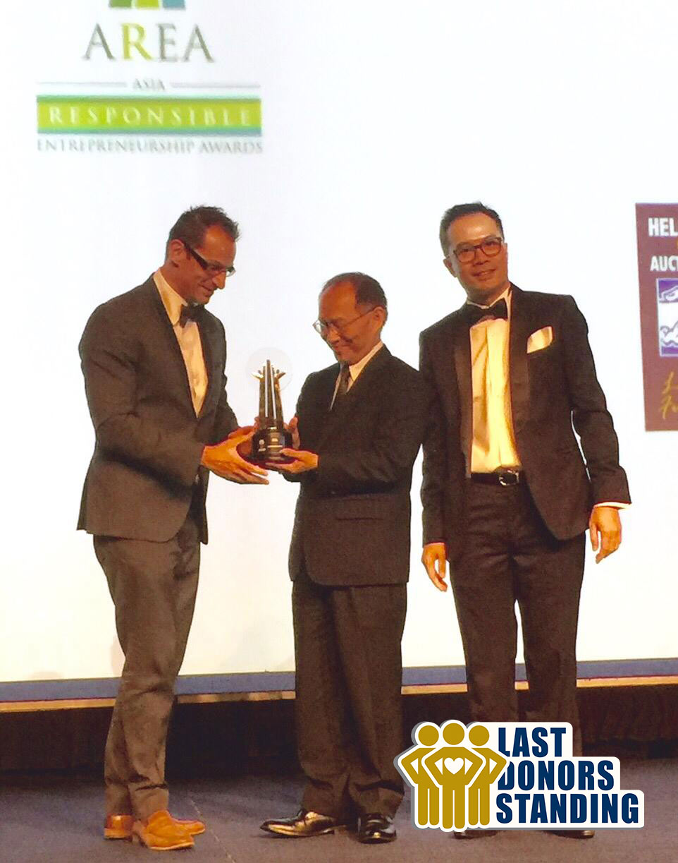 Helping Hand Group wins AREA Award CSR for Last Donors Standing